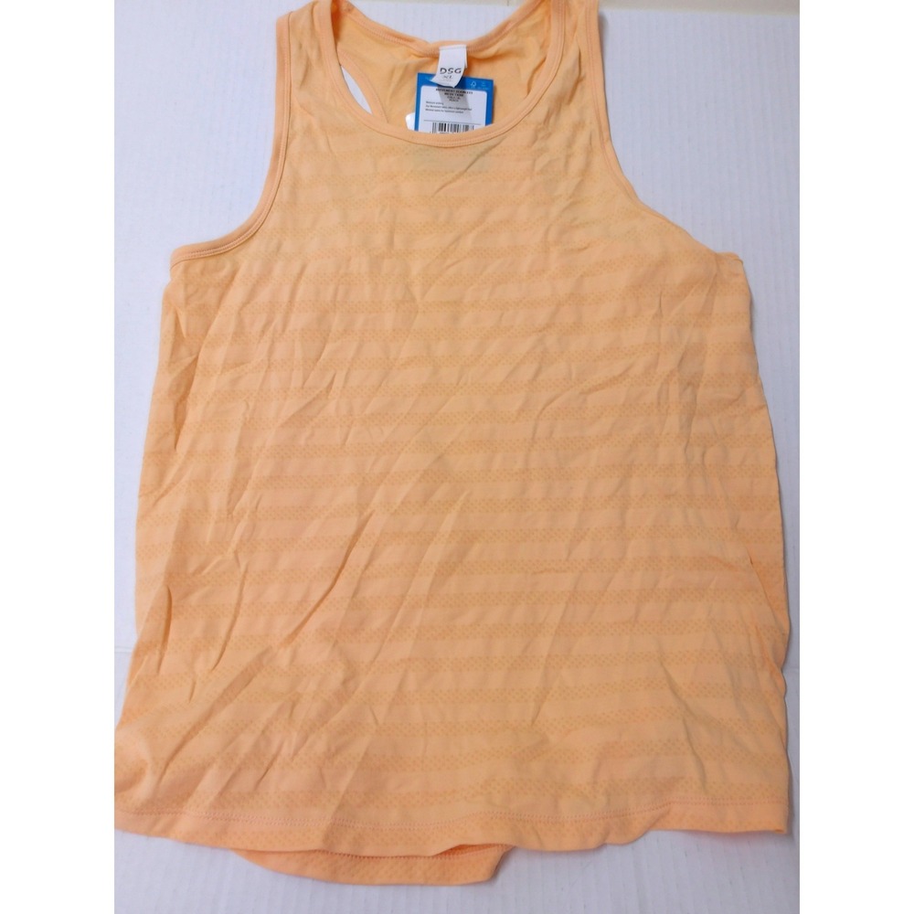 DSG Girls XL Seamless Tank Top Orange‎ Racerback Athletic /#26493
